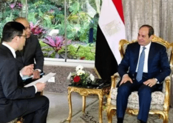الرئيس السيسي يُجري حوارًا صحفيًا مع أعرق صحف اليابان