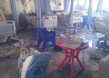 نشوب حريق بقسم الرعاية المركزة بمستشفى سيدي سالم بكفر الشيخ
