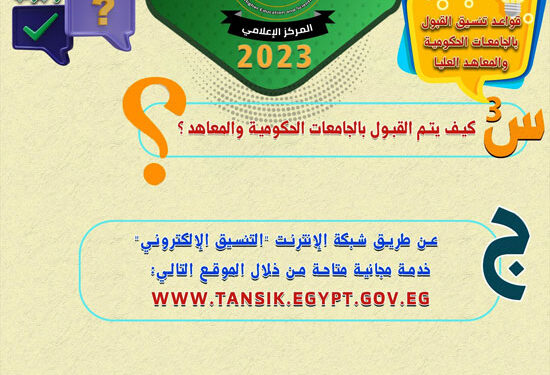 تنسيق الجامعات 2023.. التعليم العالي تنشر إرشادات تسهيل التعامل مع التنسيق