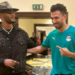 محمد رمضان يهنئ الفراعنة بالصعود لدور الـ16 بأمم أفريقيا بصورة مع تريزيجيه