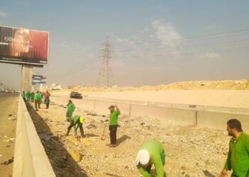 بدء مشروع تشجير الطريق الدائري ضمن مبادرة زراعة 100 مليون شجرة
