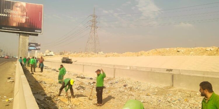 بدء مشروع تشجير الطريق الدائري ضمن مبادرة زراعة 100 مليون شجرة