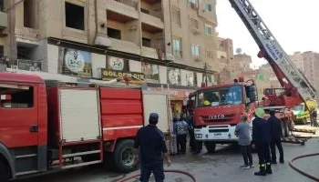 حريق داخل شقة سكنية في منطقة السلام دون إصابات”