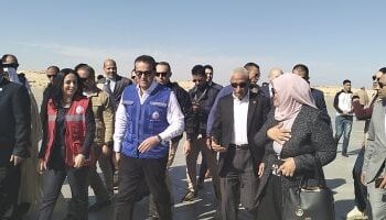 وزيرا الصحة والتضامن ووفد من الجامعة العربية يزورون شمال سيناء لمتابعة تجهيزات دعم غزة