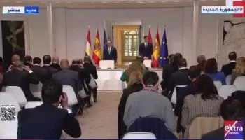السيسي وسانشيز يشهدان توقيع اتفاقيات تعاون بين مصر وإسبانيا