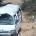 إصابة 6 أشخاص في انقلاب ميكروباص بطريق الواحات الصحراوي