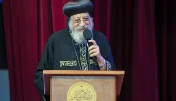 البابا تواضروس يترأس قداس أحد الشعانين من الكنيسة المرقسية بالإسكندرية