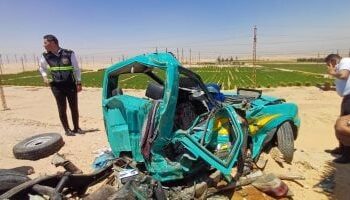 مصرع 8 أشخاص وإصابة 26 في حادث مروع بطريق تونا الجبل في المنيا