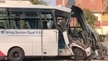 إصابة 12 شخصاً في انقلاب ميكروباص أعلى طريق إسكندرية الصحراوي