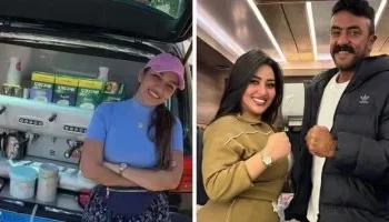 رحمة محسن تُشعل مواقع التواصل بصورة من ماضيها أمام عربة القهوة: “اللي ملوش قديم ملوش جديد”