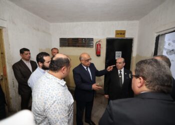 وزير العدل يتفقد أعمال تطوير محكمة جنوب الجيزة الابتدائية