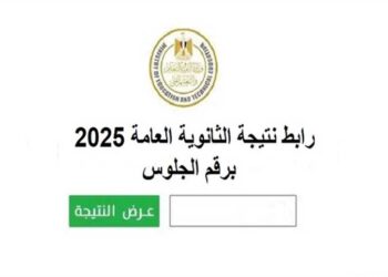 نتيجة الثانوية العامة 2025 في مصر.. رابط وخطوات الاستعلام برقم الجلوس