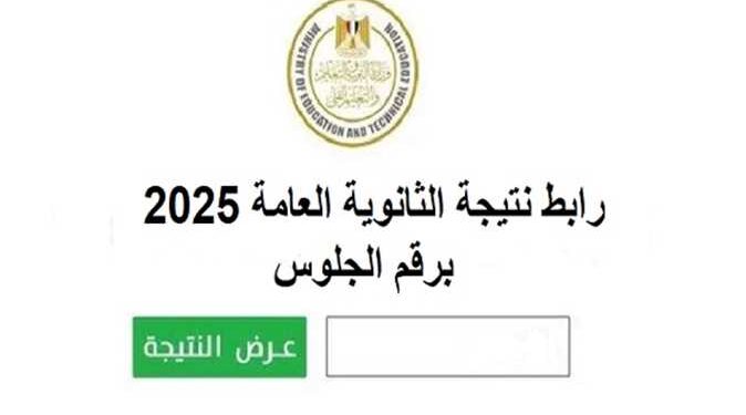 نتيجة الثانوية العامة 2025 في مصر.. رابط وخطوات الاستعلام برقم الجلوس