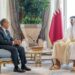 وزير الخارجية ينقل رسالة تضامن ودعم من الرئيس السيسي إلى أمير دولة قطر