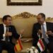 وزير الخارجية يلتقى مع نظيره الإسباني ويؤكد أهمية إرساء دعائم الأمن والاستقرار الإقليمين
