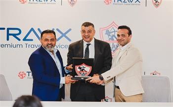 الزمالك يوقع عقد شراكة مع “ترافيكس ترافل” لرعاية الألعاب الرياضية بالنادي