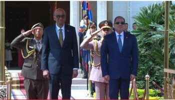 الرئيس السيسي يستقبل رئيس سنغافورة بقصر الاتحادية