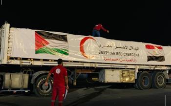 وصول شاحنات المساعدات إلى خان يونس بقطاع غزة