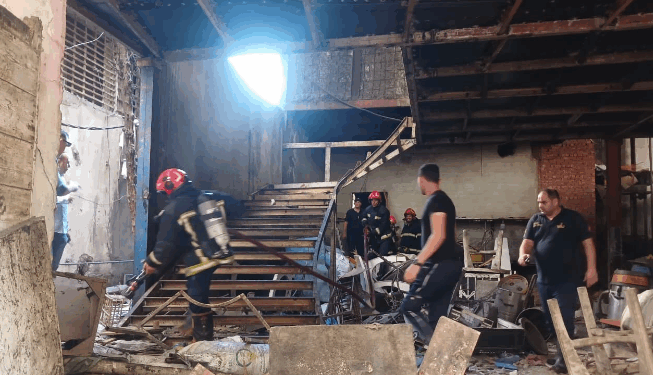 حريق محدود بمسرح الإسكندرية