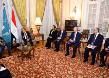 وزير الخارجية يؤكد لرئيس مفوضية الاتحاد الأفريقي دعم مصر الكامل لتحقيق الاندماج والتنمية القارية