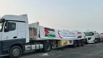 جهود متواصلة: الهلال الأحمر المصري يطلق القافلة الـ 68 “زاد العزة” إلى غزة بحمولة 68 ألف طن