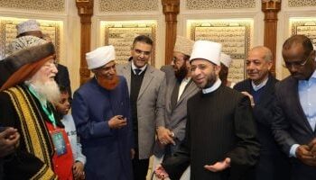 وزير الأوقاف يصطحب ضيوف مؤتمر الشئون الإسلامية في زيارة لمسجد مصر الكبير بالعاصمة الإدارية
