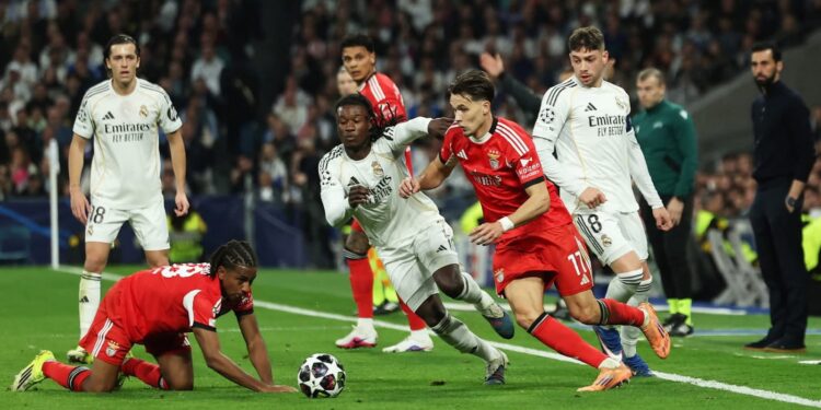 دوري أبطال أوروبا.. التعادل يحسم الشوط الأول بين ريال مدريد وبنفيكا