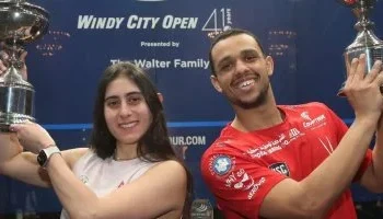 مصطفى عسل ونور الشربيني يتوجان ببطولة ويندي سيتي للاسكواش في شيكاغو