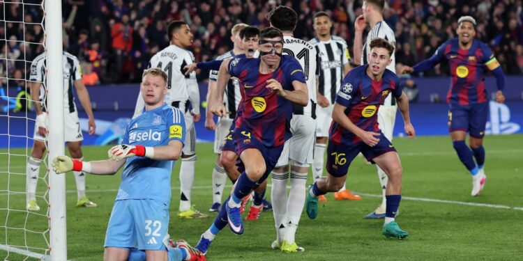 دوري أبطال أوروبا.. برشلونة الإسباني يكتسح نيوكاسل يونايتد بسباعية