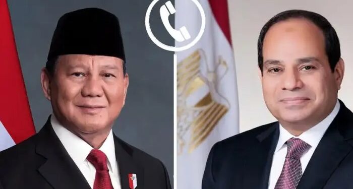السيسي ورئيس إندونيسيا يتبادلان التهاني بعيد الفطر ويبحثان الاستقرار الإقليمي