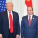 ترحيب كبير بين السيسي وترامب على هامش قمة G7