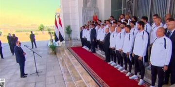 السيسي يشيد بأداء بلاعبي المنتخب الوطني لكرة القدم بكاس العالم