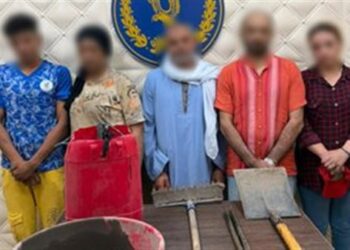 ضبط 5 أشخاص أثناء التنقيب غير المشروع عن الآثار داخل عقار بالسيدة زينب
