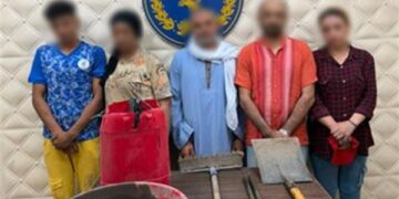 ضبط 5 أشخاص أثناء التنقيب غير المشروع عن الآثار داخل عقار بالسيدة زينب